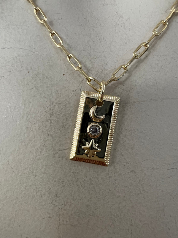 THE MOON & STARS NECKLACE