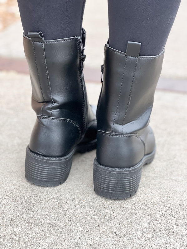 TRESSA COMBAT BOOT- 3 COLORS