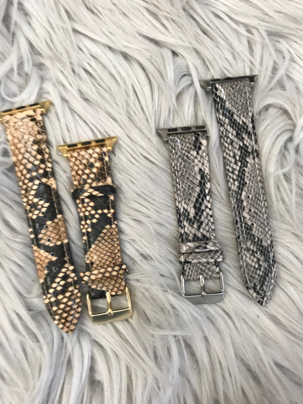PYTHON WATCH BAND- 4 COLORS