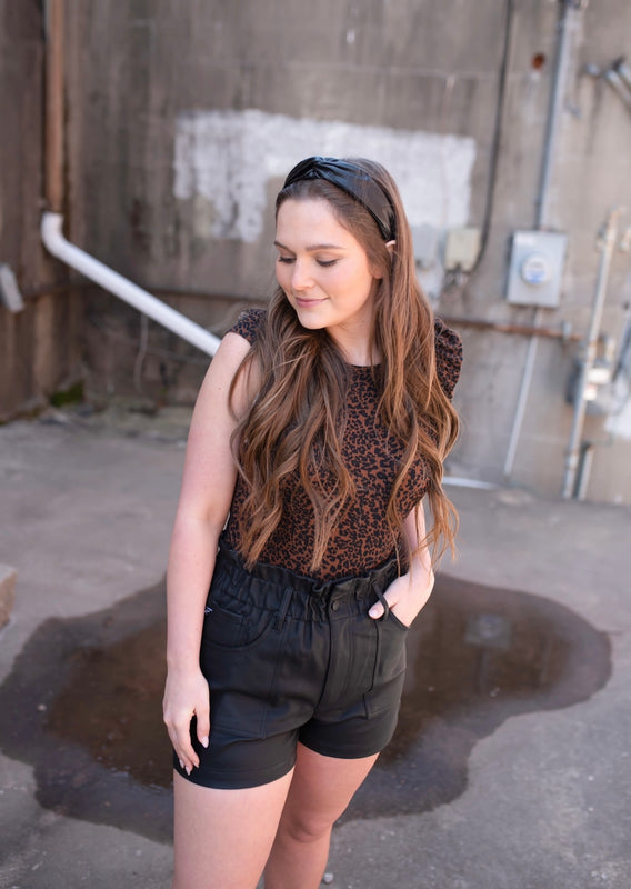 LEATHER HEADBAND- 3 COLORS