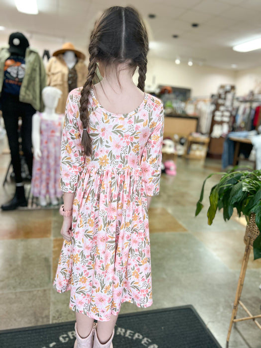 PRETTY PEACHY TWIRL DRESS