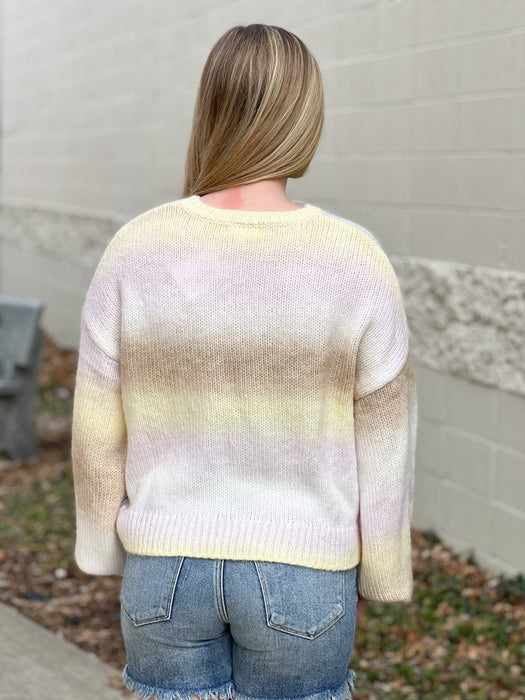 COTTON CANDY SKIES SWEATER- 2 COLORS