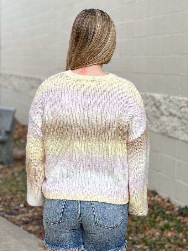 COTTON CANDY SKIES SWEATER- 2 COLORS