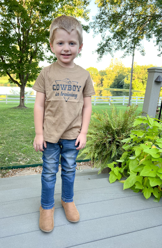 COWBOY IN TRAINING KIDS GRAPHIC TEE