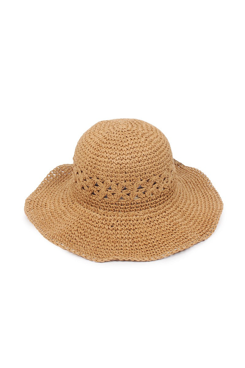 OPEN WEAVE STRAW HAT